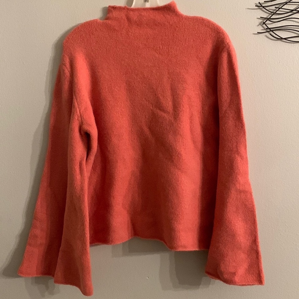 FOREVER 21 Mock neck pink sweater. Sz L. Good condition. Does have a small hole.